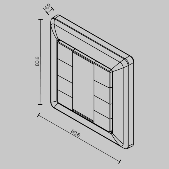 Кнопочная настенная панель управления Maytoni Dali 721051