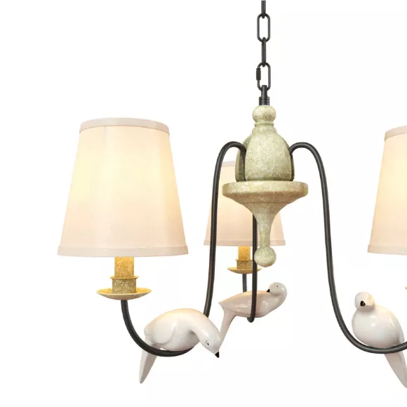 Подвесная люстра LOFT IT Birds Loft1029A-3, Коричневый, Бежевый, Металл
