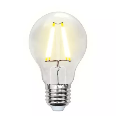 Лампа светодиодная филаментная (UL-00002212) Uniel E27 8W 4000K прозрачная LED-A60-8W/NW/E27/CL GLA01TR