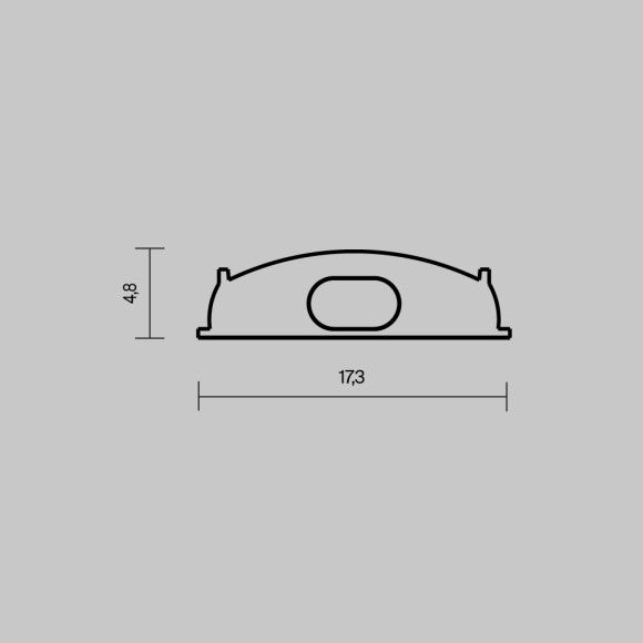 Комплект заглушек для профиля 18×06 2шт Maytoni Led Strip ALM-1806-EC 642075