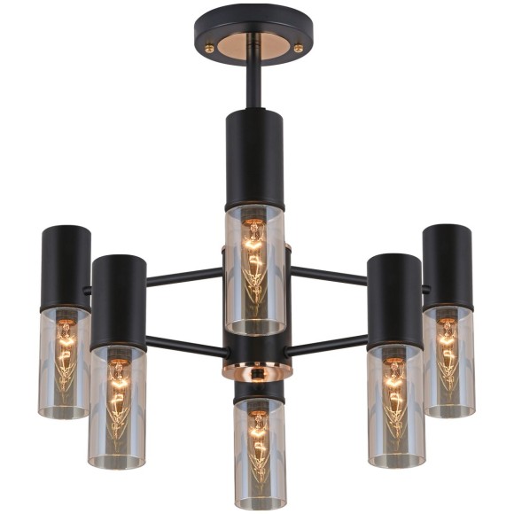 Люстра на штанге Illumico IL1295-6PPA-79 BK GD
