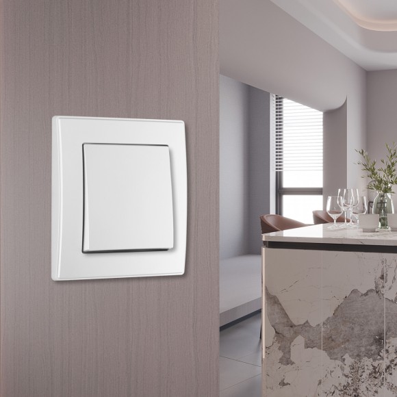 Выключатель одноклавишный Arte Milano SET06-1-30-1 white