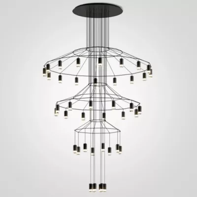Каскадная люстра ImperiumLoft Vibia Wireflow 75393-22