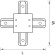 Коннектор Х-образный Lightstar Barra 501147