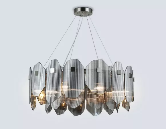 Подвесная люстра Ambrella Light High Light Crystal LH31203, декоративные элементы крупным планом Подвесная люстра Ambrella Light High Light Crystal LH31203, декоративные элементы крупным планом