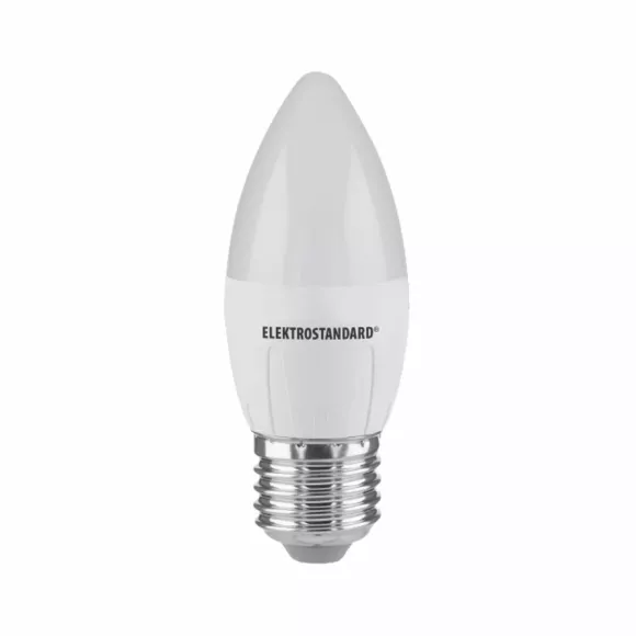 Светодиодна лампа Elektrostandard Свеча E27 6W 3300K 4690389180668 a057935, Теплый белый, Германия