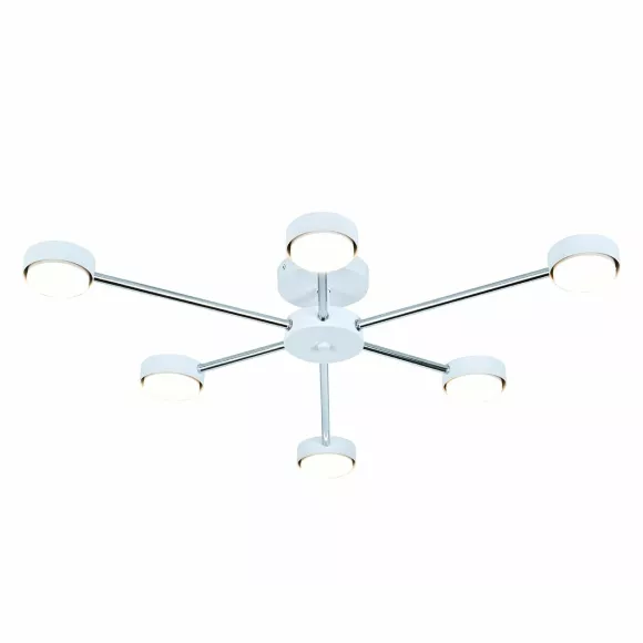 Потолочный светильник Escada Luminix 120008/6R White/Chrome ES0000095 Потолочный светильник Escada Luminix 120008/6R White/Chrome ES0000095