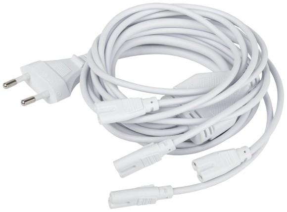 Разветвитель сетевой для линейных светильников Эра Разветвитель 5х IEC C7 2 м Б0060525