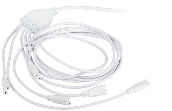 Разветвитель сетевой для линейных светильников Эра Разветвитель 5х IEC C7 2 м Б0060525