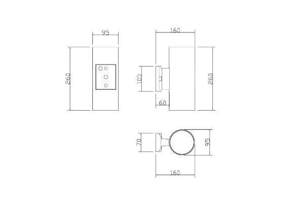Уличный настенный светильник Maytoni Rando O419WL-02W