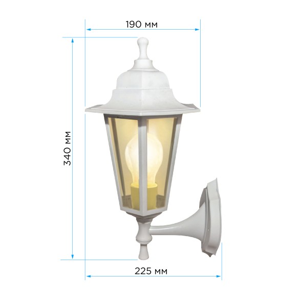 Уличный настенный светильник Apeyron Леда 11-99БЕЛ