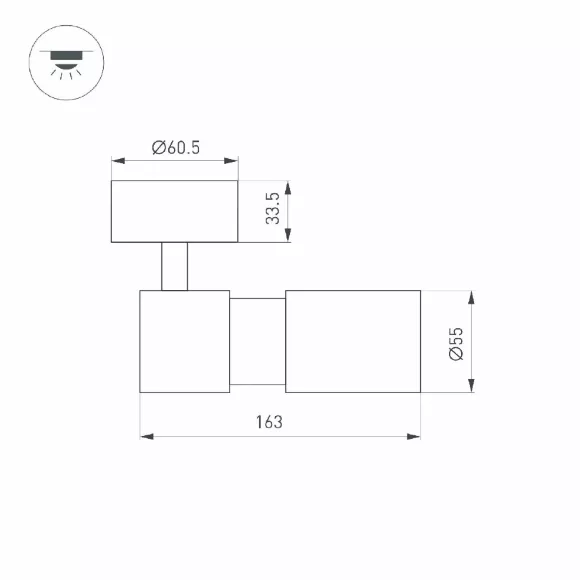 Спот Arlight SP-ARTEMIS-SURFACE-FLAP-R55-12W Day4000 051787 Спот Arlight SP-ARTEMIS-SURFACE-FLAP-R55-12W Day4000 051787