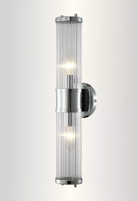 Подсветка для зеркал Crystal Lux Sancho SANCHO AP2 CHROME, Хром, Прозрачный, Металл Подсветка для зеркал Crystal Lux Sancho SANCHO AP2 CHROME, Хром, Прозрачный, Металл
