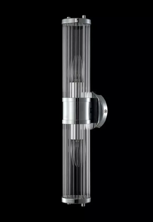 Подсветка для зеркал Crystal Lux Sancho SANCHO AP2 CHROME, декоративные элементы крупным планом Подсветка для зеркал Crystal Lux Sancho SANCHO AP2 CHROME, декоративные элементы крупным планом