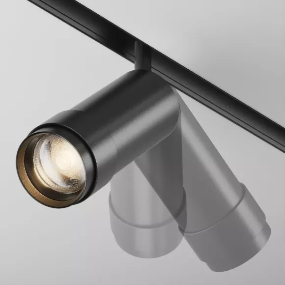 Трековый магнитный светильник Maytoni Focus Zoom TR211-1-12W2.7K-Z-B, 2700, Теплый белый, 90