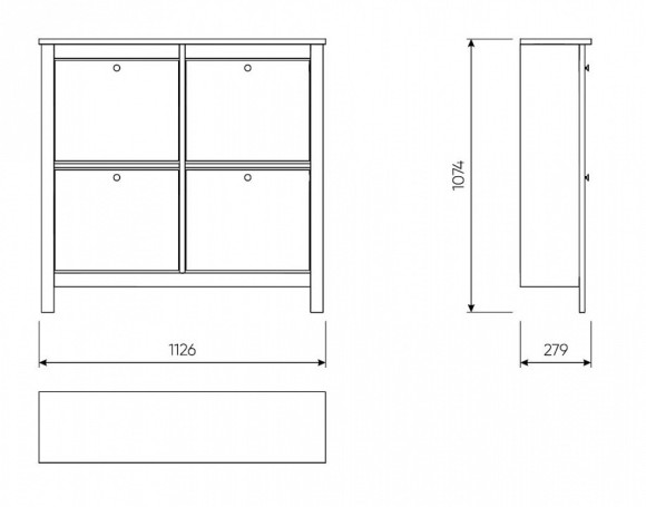 Тумба для обуви Сага SHST_2.08.10.180.16