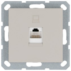 Интернет-розетка RJ45 с накладкой, цвет Тауп Jasmart G6105T