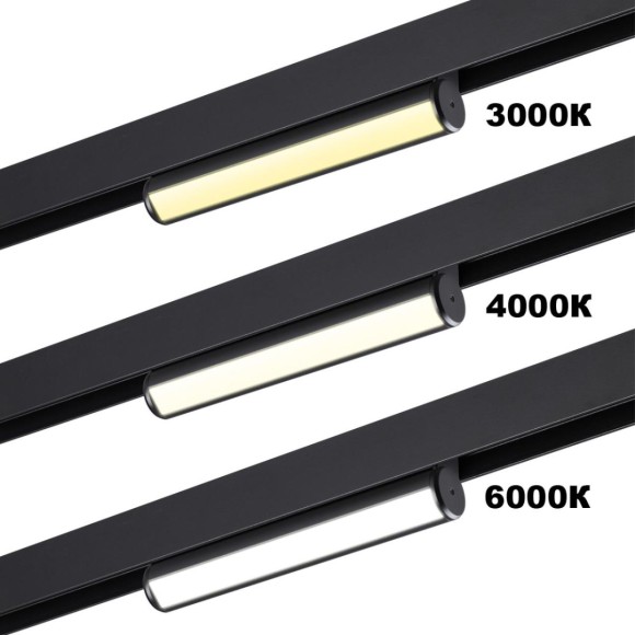 Трековый светодиодный светильник с переключателем цветовой темперетуры Novotech Port Vector 359950