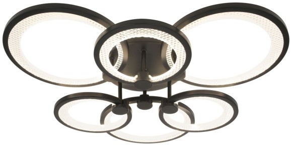 Потолочный светильник Эра Модерн Odry CLL-1-117W 3K-6,5K RC BK