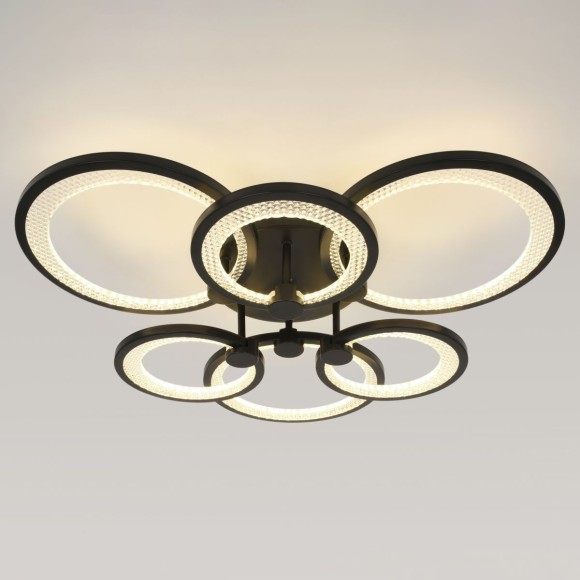 Потолочный светильник Эра Модерн Odry CLL-1-117W 3K-6,5K RC BK