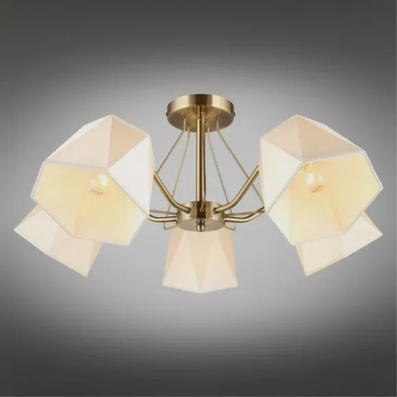 Потолочная люстра Omnilux Rapallo OML-65007-05, декоративные элементы крупным планом Потолочная люстра Omnilux Rapallo OML-65007-05, декоративные элементы крупным планом