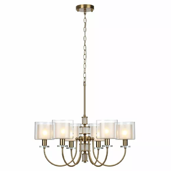 Подвесная люстра Odeon Light Saga Classic 5088/6, Модерн, Белый Подвесная люстра Odeon Light Saga Classic 5088/6, Модерн, Белый