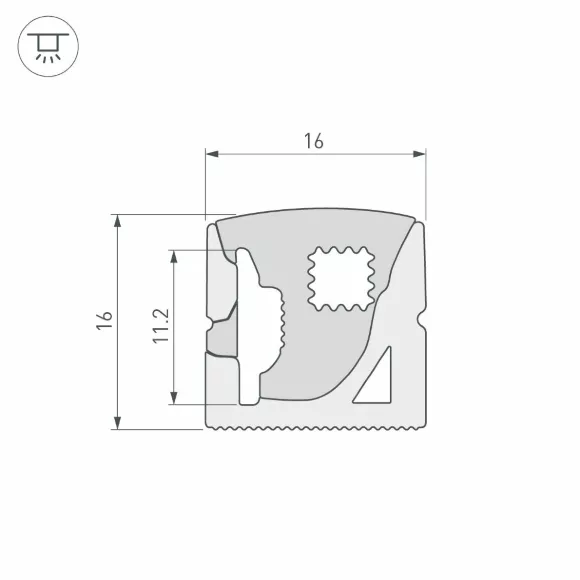 Силиконовый профиль Arlight WPH-FLEX-1616-SIDE-S11-5m WHITE 040271(1) Силиконовый профиль Arlight WPH-FLEX-1616-SIDE-S11-5m WHITE 040271(1)