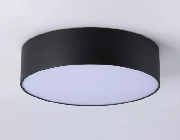 Потолочный светильник Ambrella Light Orbital Air Alum FV5517, Черный, Белый, Теплый белый, вид сверху Потолочный светильник Ambrella Light Orbital Air Alum FV5517, Черный, Белый, Теплый белый, вид сверху