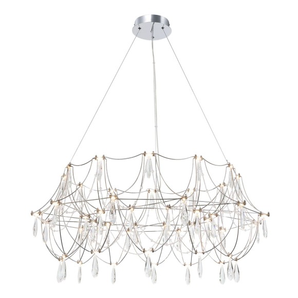 Подвесная светодиодная люстра с пультом управления Modelux ML.5603.1000P CH