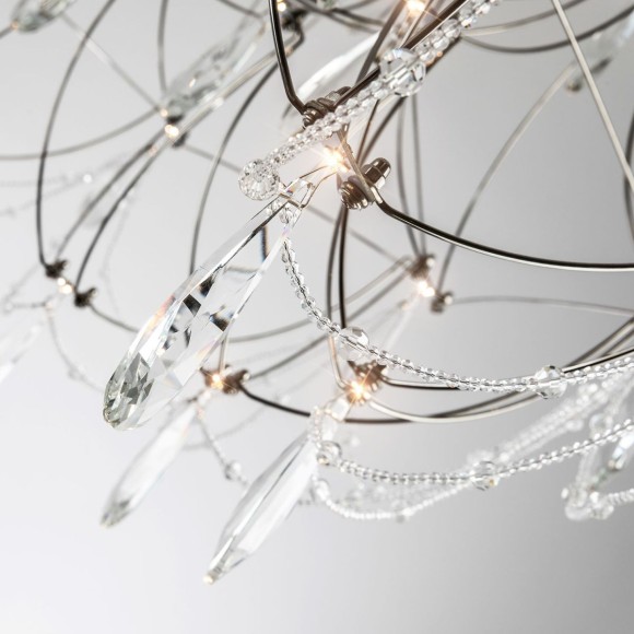 Подвесная светодиодная люстра с пультом управления Modelux ML.5603.1000P CH