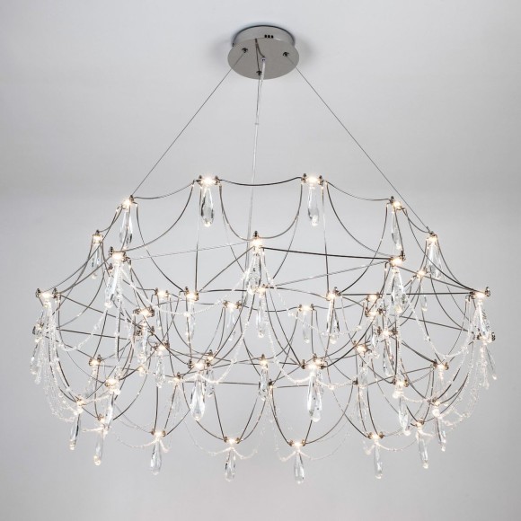 Подвесная светодиодная люстра с пультом управления Modelux ML.5603.1000P CH