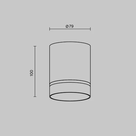 Потолочный светильник Maytoni Technical Orlo C085CL-9W3K-W, Белый, Теплый белый, Алюминий, вид сверху