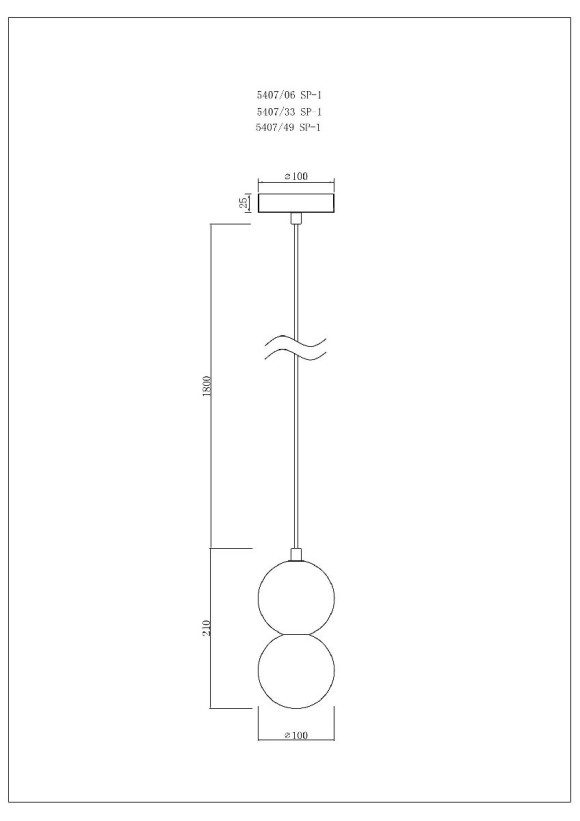 Подвесной светильник Divinare Milano 5407/33 SP-1