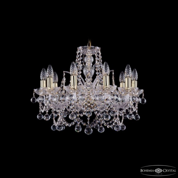 Подвесная люстра Bohemia Ivele Crystal 1411/10/195 G Balls