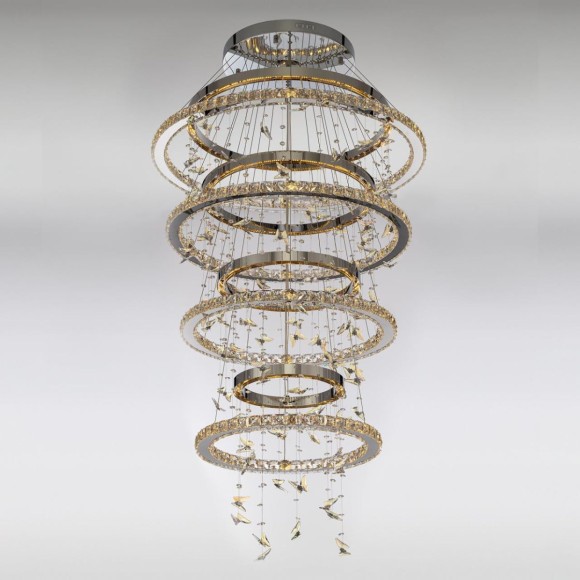 Подвесная светодиодная люстра с пультом управления Citilux Etera CL322090