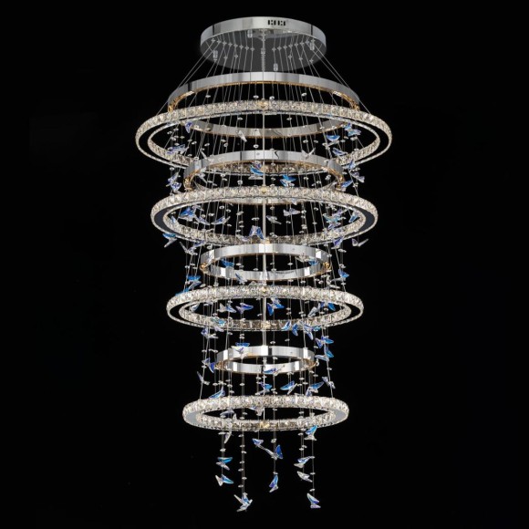 Подвесная светодиодная люстра с пультом управления Citilux Etera CL322090