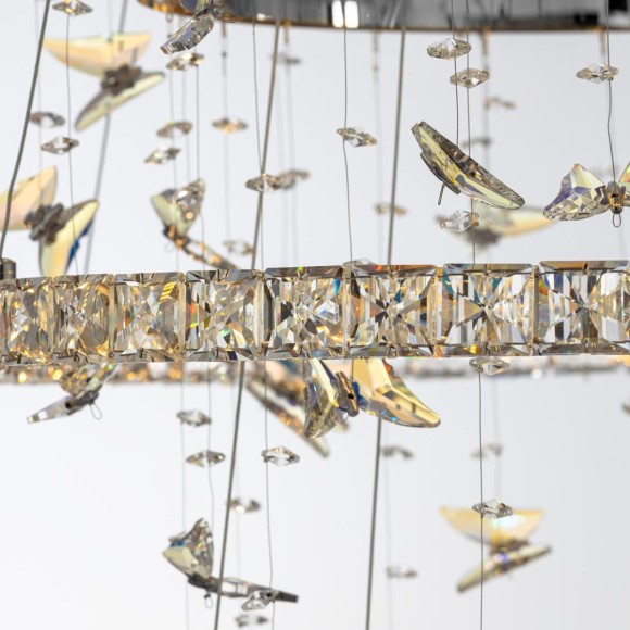 Подвесная светодиодная люстра с пультом управления Citilux Etera CL322090