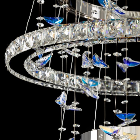 Подвесная светодиодная люстра с пультом управления Citilux Etera CL322090