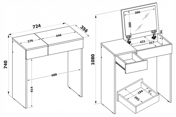 Стол туалетный СП-22 SK_00-00013785