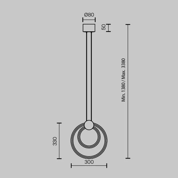 Подвесной светильник Maytoni Link MOD357PL-L14BS3K, 3000, Теплый белый, 80 Подвесной светильник Maytoni Link MOD357PL-L14BS3K, 3000, Теплый белый, 80