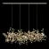 Подвесная люстра Loft IT Spark 10101/4 Gold, Золото, Металл, Арт-деко стиль