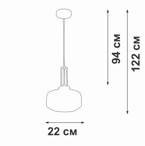 Подвесной светильник Vitaluce V20530-1/1S
