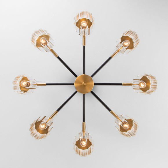 Люстра на штанге Eurosvet 70090/8 черный