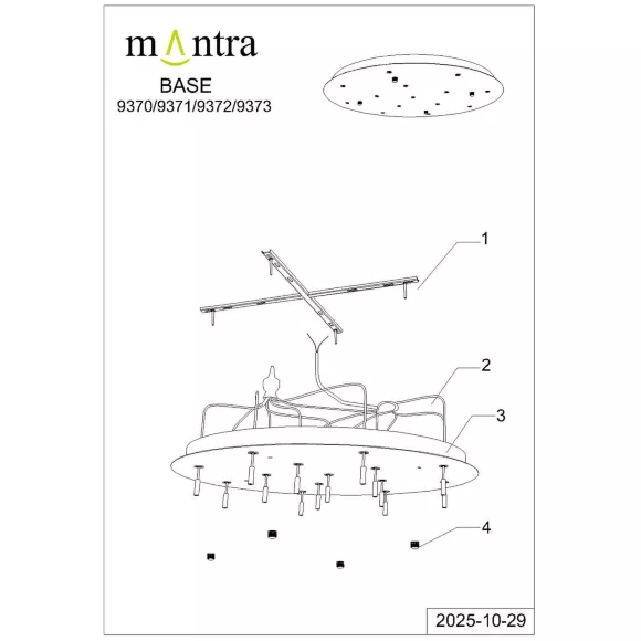 Подвесная люстра Mantra Boomerang 9372+9245 (14L), дополнительный вид Подвесная люстра Mantra Boomerang 9372+9245 (14L), дополнительный вид