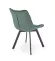 Стул K520 HLM_V-CH-K_520-KR-C_ZIELONY, черный, темно-зеленый, металл