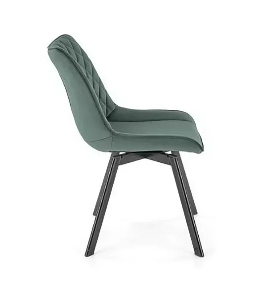 Стул K520 HLM_V-CH-K_520-KR-C_ZIELONY, черный, темно-зеленый