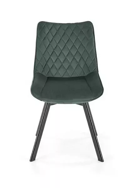 Стул K520 HLM_V-CH-K_520-KR-C_ZIELONY, темно-зеленый, металл, ткань
