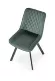 Стул K520 HLM_V-CH-K_520-KR-C_ZIELONY, черный, темно-зеленый, металл, основание крупным планом