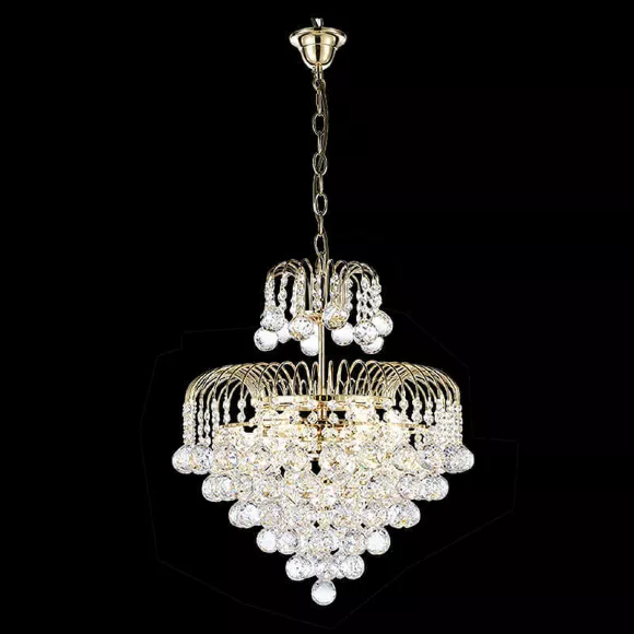 Подвесная люстра Arti Lampadari Bellagio E 1.5.50.100 G, Золото, Прозрачный, Металл, крупный план Подвесная люстра Arti Lampadari Bellagio E 1.5.50.100 G, Золото, Прозрачный, Металл, крупный план