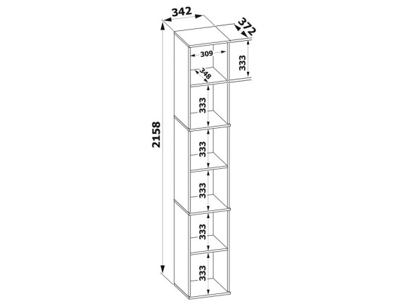 Стеллаж-колонка ШУ-20 SK_SHU30V5
